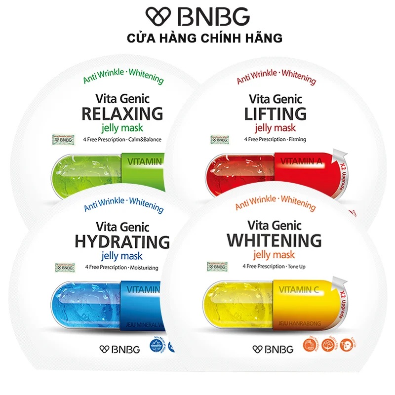 Mặt Nạ BNBG Vita Mask phục hồi, cấp ẩm, nuôi dưỡng da toàn diện 30ml Hàn Quốc NPP Tido88