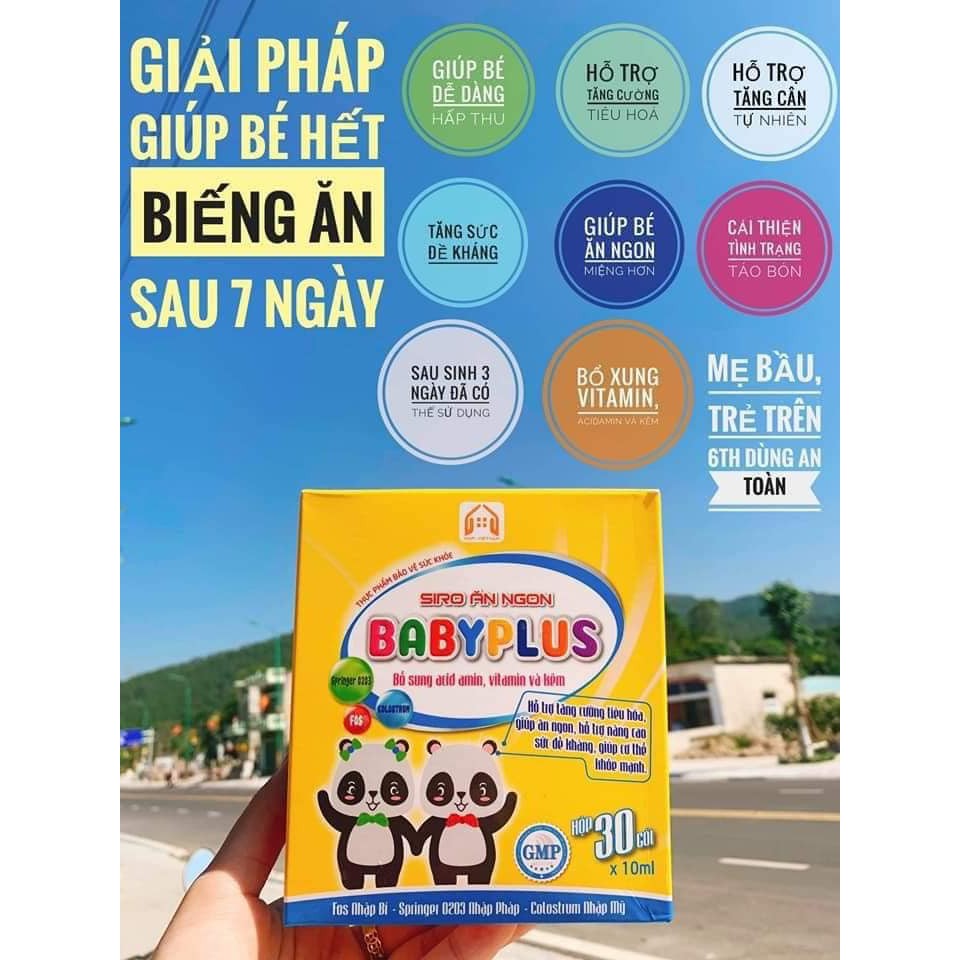 Siro ăn ngon baby plus giúp bé hết biếng ăn,tăng cân,tăng đề kháng,hết táo bón