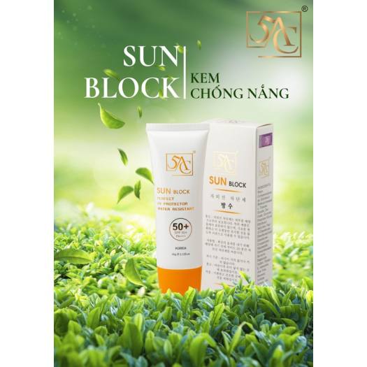 Kem chống nắng 5AC Hàn Quốc dưỡng trắng nâng tone da, giữ ẩm 60ml