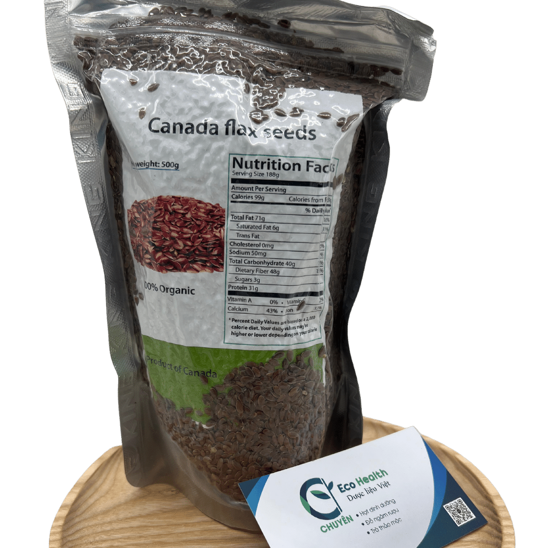 500g Hạt lanh nâu Canada hữu cơ