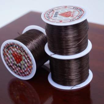 Cuộn dây xỏ chuỗi hạt sợi tơ siêu bền, cước xâu chuỗi hạt - Màu nâu đỏ tím vàng đen xanh trắng hồng cam và nhiều màu