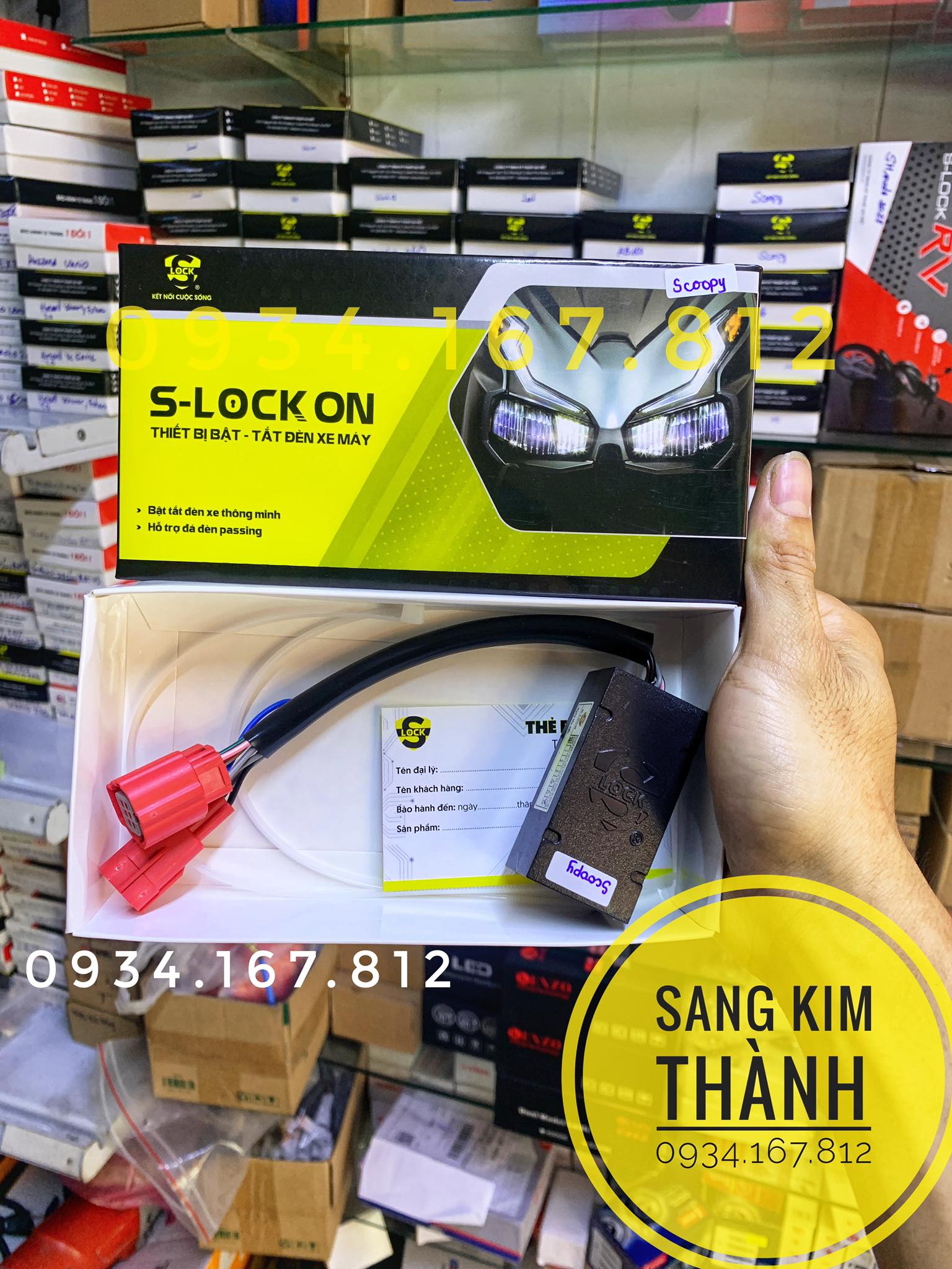 Bộ tắt mở đèn xe honda scoopy 110 đời mới
