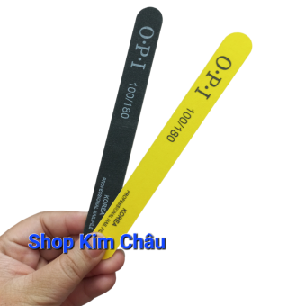 Combo 2 cây Dũa O.P.I 100/180 Dũa móng chuyên dụng làm nail 2 mặt - giao màu ngẫu nhiên