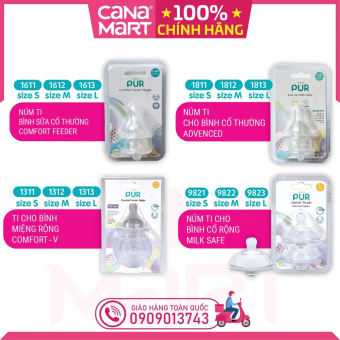 Combo 2 núm ti thay thế cho các loại bình PUR nhập khẩu từ Thái Lan