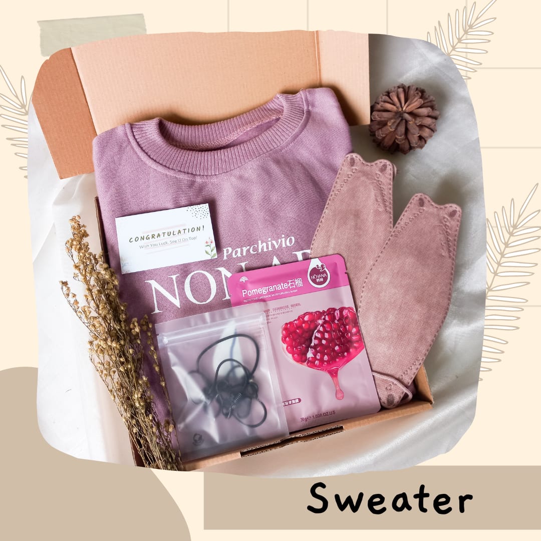 Hampers hadiah box SWEATER/KADO Cewe MURAH/KADO Ulang TAHUN/HAMPERS