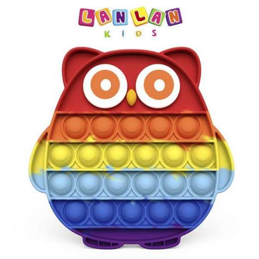 Đồ chơi bóp bong bóng Pop it giảm căng thẳng bằng silicon nhiều kiểu dáng độc đáo slime cho bé LANLAN KIDS