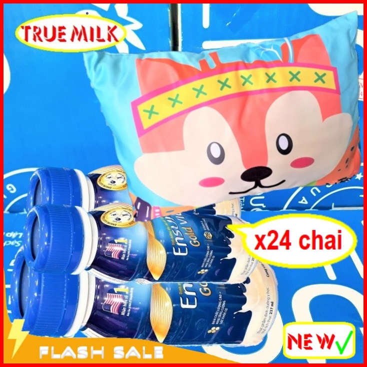 Combo 24 chai Ensure Gold Vigor hương Vani 237ml - Ensure Gold - Ensure Vani - Gold Vigor - Ensure hương Vani - sữa nước ensure gold - ensure gold hương vani - sữa chai - sua chinh hang - gold237
