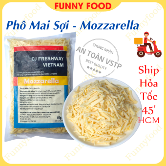 Phô Mai Sợi Mozzarella 1 kg – Phô Mai Kéo Sợi – [Ship Hỏa Tốc HCM] – Funnyfood
