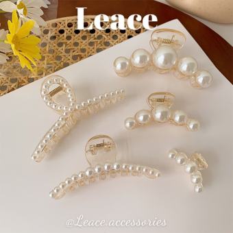 Kẹp tóc, cặp tóc càng cua đính ngọc trai nhân tạo thời trang sang trọng