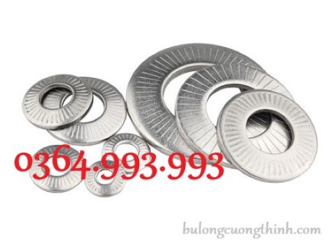 Gói 50 cái long đền chống xoay m6 inox 304/ long đền chống trượt m6 inox 304