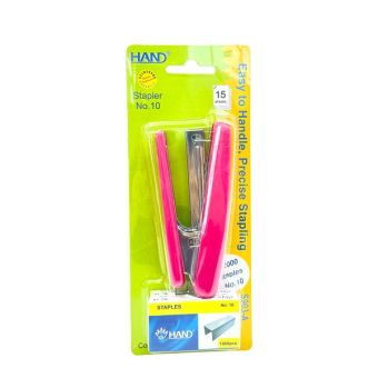 Dập Ghim Số 10 Thân Nhựa Hand S-915A (Kèm 2 Hộp Kim Bấm)