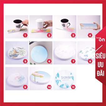 Miếng lót ly, lót cốc thấm nước siêu đẹp