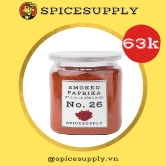 Hũ 70g Smoked Paprika - Ớt Cựa Gà Không Cay Xông Khói  SPICESUPPLY Việt Nam
