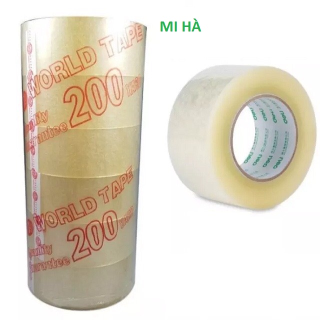 1 cuộn băng keo, băng dính, keo dán thùng, đóng hàng,băng keo cuộn loại dày nặng 2kg/cây=6 cuộn