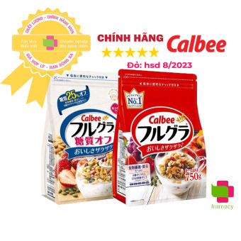 Ngũ cốc hạt hoặc hoa quả sấy khô (nhiều màu) Calbee, Nhật Bản bổ sung dinh dưỡng tiện dụng, phù hợp với người giảm cân