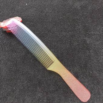 lược cắt tóc nam barber  7 sắc cầu vồng-cắt chân phương