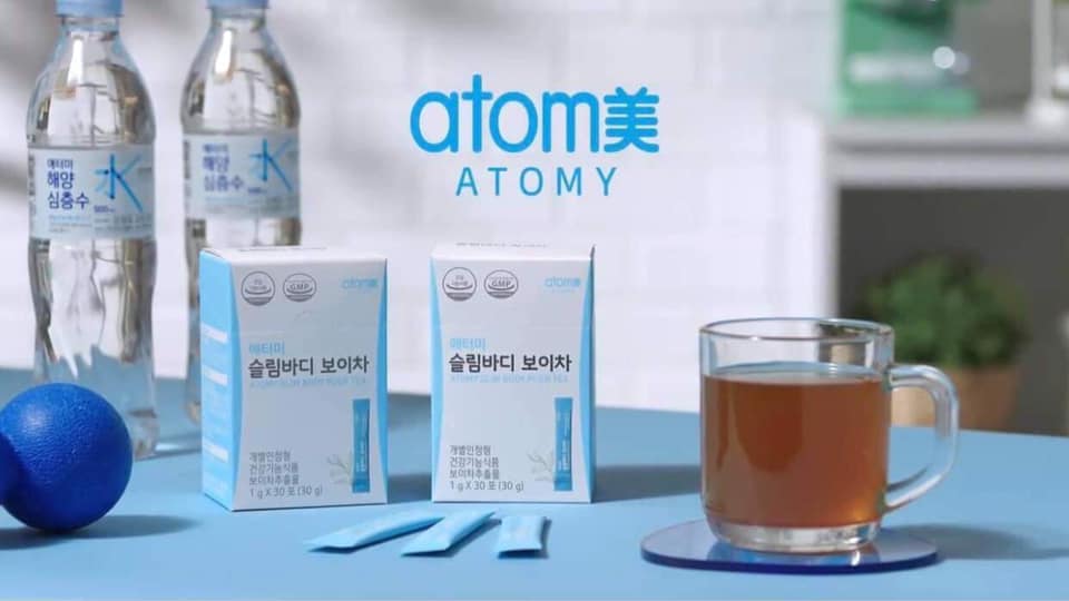 Pro Trà hủy mỡ nội tạng và mỡ bụng - Atomy Slim Body Puer Tea