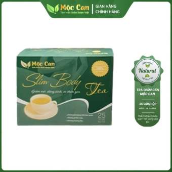 Trà Giảm Cân Trắng Da Slim Body Tea Mộc Can Hỗ Trợ Giảm Mỡ Bụng Cho Vòng 2 Thon Dọn Hộp 25 Túi Lọc
