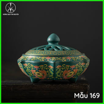 Lư xông trầm hương cao cấp - Lư xông gốm đốt trầm hương - Hương Sạch Xứ Huế