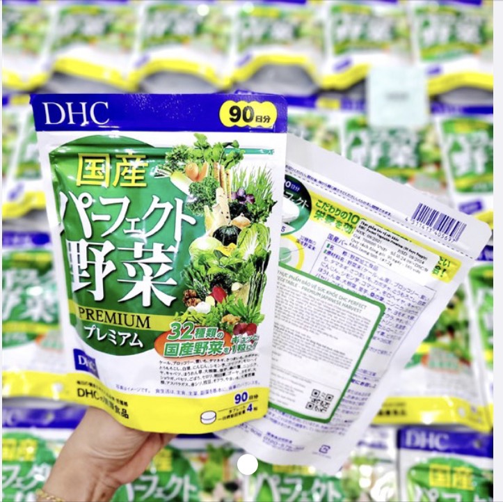 Viên uống rau củ quả dhc nhật bản bổ sung chất xơ, vitamin- 30 ngày, 60 ngày, 90 ngày