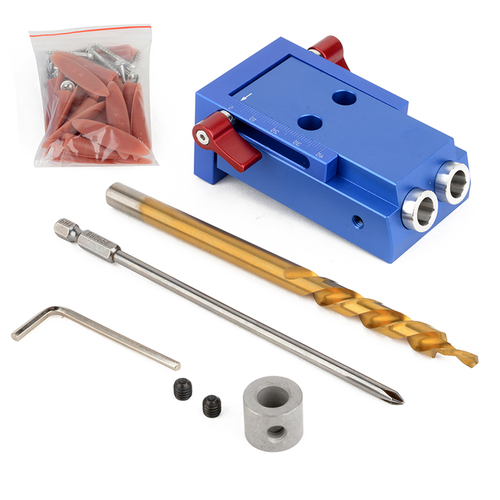 Cữ khoan chéo gỗ bằng hợp kim nhôm vít khoan chéo khoan xiên dụng cụ làm mộc diy