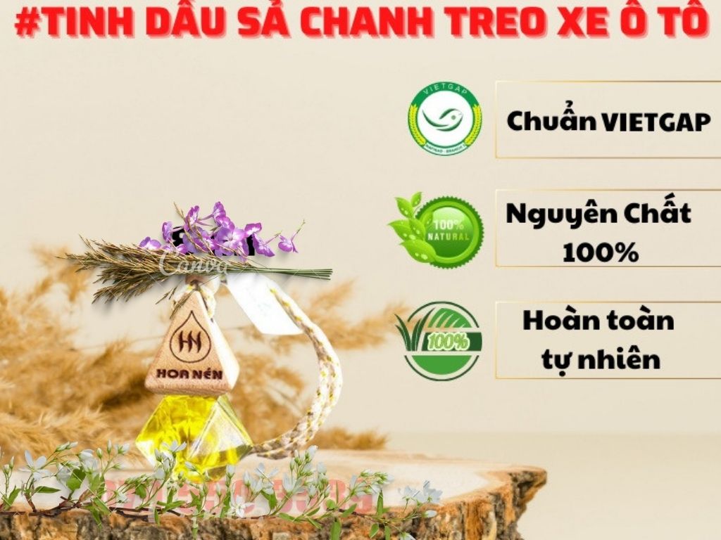 Tinh dầu treo Sả chanh - Hoa Nén