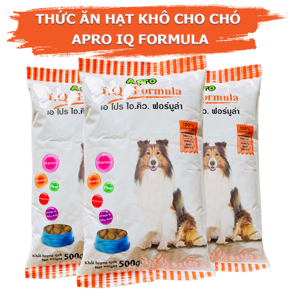 Thức Ăn Hạt Khô Cho Chó APro IQ Formula 500g