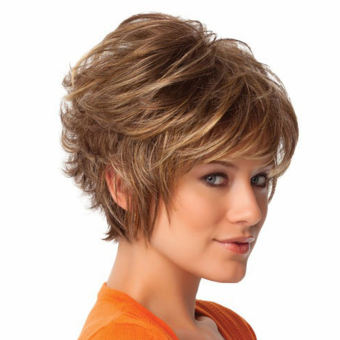 Tóc Giả Nữ Xoăn Nhẹ Bằng Sợi Tổng Hợp Gợi Cảm Thời Trang Tóc Giả Tóc Ngắn Quà Tặng Cho Nữ