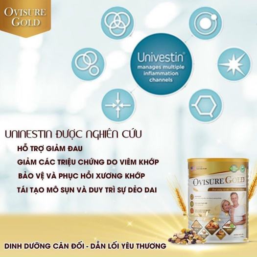 Sữa OVISURE GOLD Sữa Hạt Dinh Dưỡng, 100% Đạm Thực Vật Bổ Sung Canxi