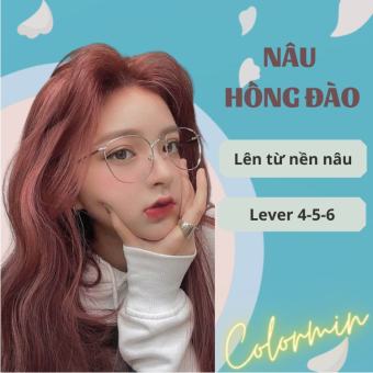 Thuốc Nhuộm Tóc Màu NÂU HỒNG ĐÀO Tặng Găng Tay, Trợ Nhuộm | Colormin