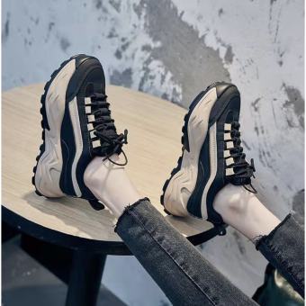 Giày Thể Thao Nữ Độn Đế Gold Sneaker Tăng Chiều Cao