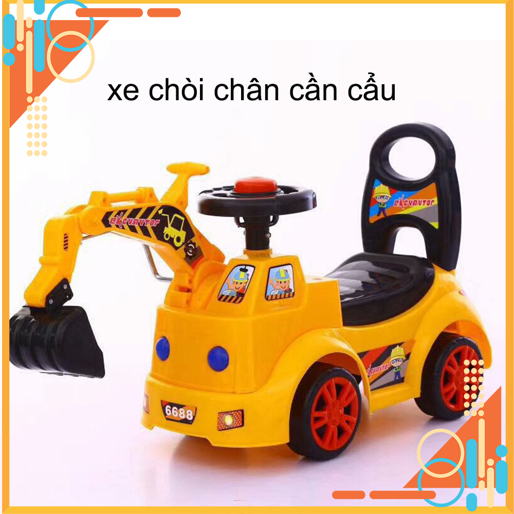 Xe cần cẩu cho bé yêu - xe cẩu chòi chân loại lớn - kiểu dáng hiện đại đáng yêu - món quà yêu thích của bé , bin shop 68
