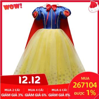 Đầm Bạch Tuyết tay phồng cho bé gái - INTL