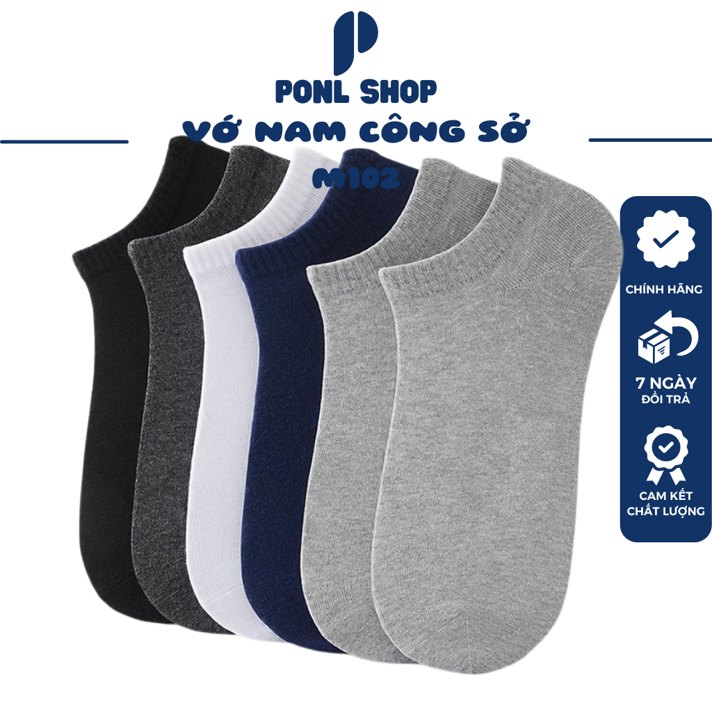 Combo 10 đôi vớ lười cổ ngắn việt nam m102