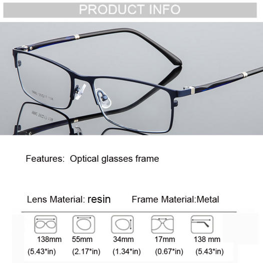 Gọng Kính Mắt Doanh Nhân Kính Cận Thị Siêu Mỏng Thời Trang Chất Lượng Cao Hình Chữ Nhật Bằng Kim Loại Cho Nam Với Thể Thay Thế Ống Kính, Phụ Nữ Quà Tặng
