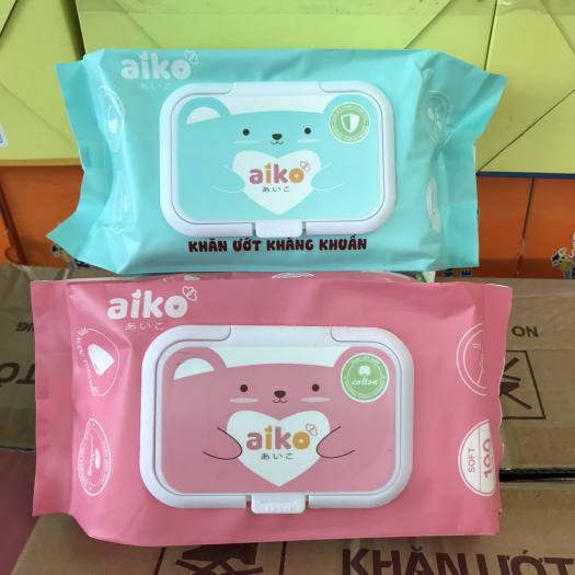 Khăn giấy ướt Aiko 100 tờ