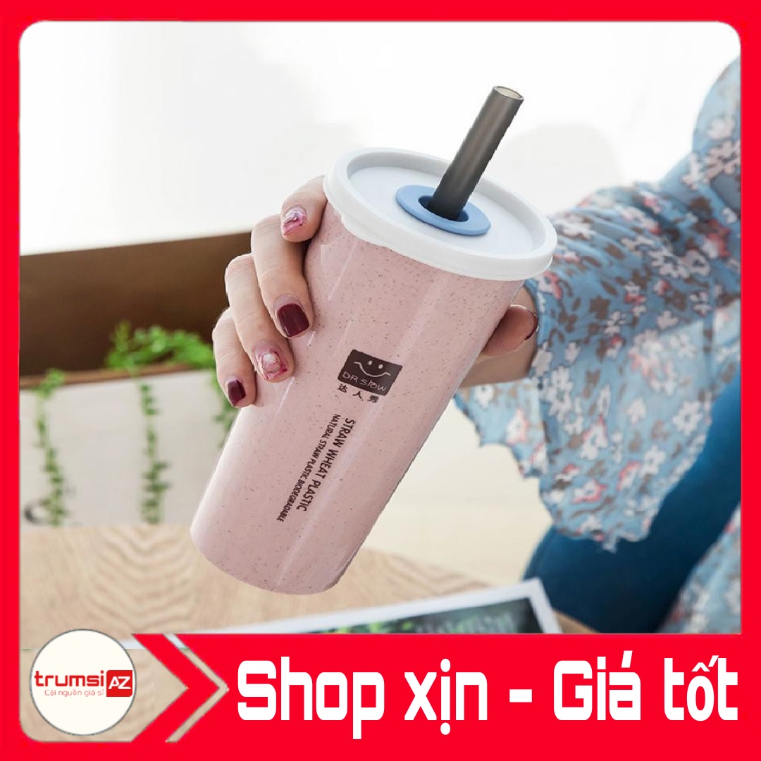 Bình nước lúa mạch Dr Show 450ml kèm ống hút