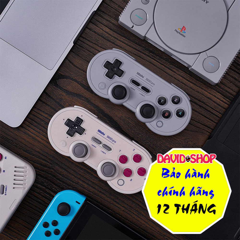[HCM]Tay cầm không dây 8Bitdo SN30 Pro phiên bản G Classic Edition & Gray Edition