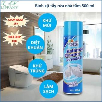 Bình xịt bọt tuyết tẩy rửa nhà tắm 500ml, chai xịt tẩy rửa vệ sinh đa năng, xịt rửa bồn cầu