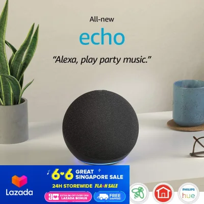 All-new Echo (4th Gen) | With premium sound, smart home hub, and Alexa (1)