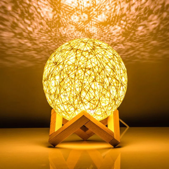 Đèn ngủ mặt trăng quả cầu may, đèn ngủ 3D, đèn ngủ mặt trăng loại mới 2022