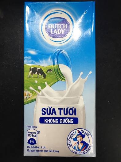 Sữa tươi Dutch lady/Sữa chua uống cô gái Hà Lan hộp 1 lít (Chỉ ship khu vực Hà Nội) sản phẩm chính hãng
