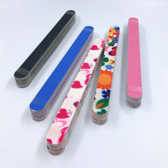 |10cây| Dũa móng tay chuyên dụng làm nail thiết kế 2 mặt - giao mẫu ngẫu nhiên