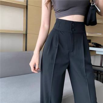 ️Quần Culottes Ống Rộng Cạp Cao Hai Cúc Dài 100cm Nhiều Màu️-Vải Vitex