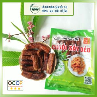 Chuối sấy dẻo  Trái cây sấy dẻo  Đặc sản Bắc Kạn (Túi hút chân không 300g)