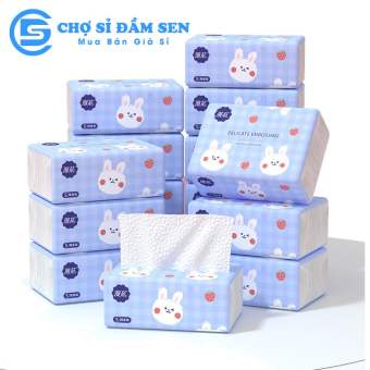 Khăn giấy ăn thỏ trắng chiết xuất từ bột trúc siêu dai, mềm mịn, gói giấy ăn rút tiện dụng