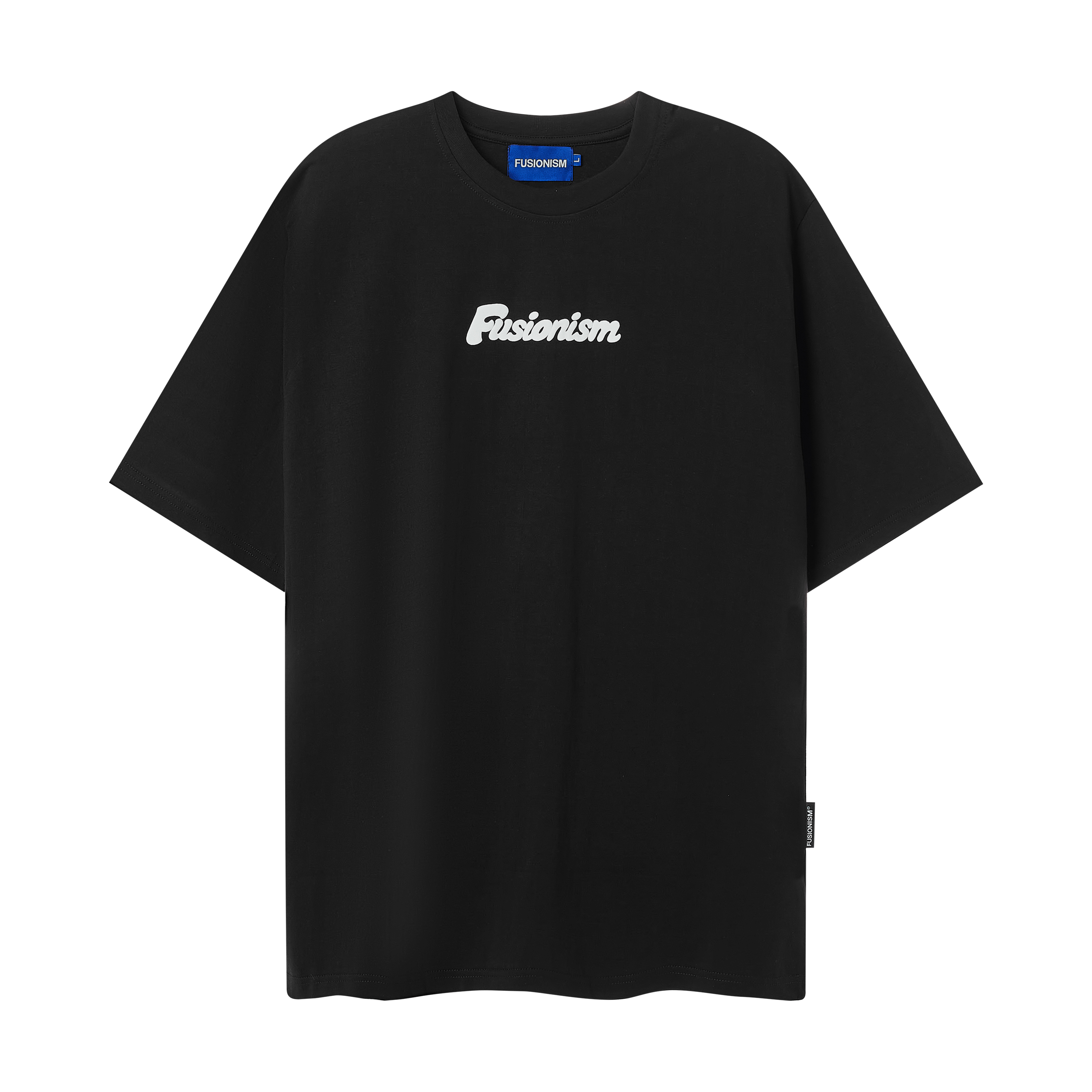 Áo thun in nổi Basic Fusionism - Màu Đen - Unisex - Form Oversize