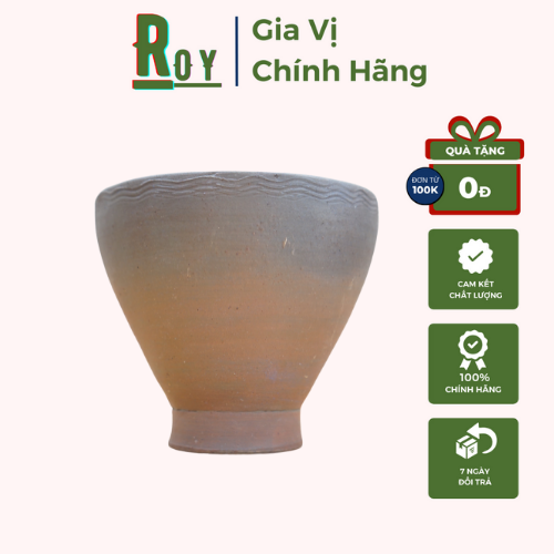 Cối giã somtum thái cỡ lớn 30cm roy thai - cỗi gỗ đất nung to đâm sụm thái - gỏi đu đủ thái - ครกพร้อมส่ง ไว้ทำส้มตำแซ่บๆ