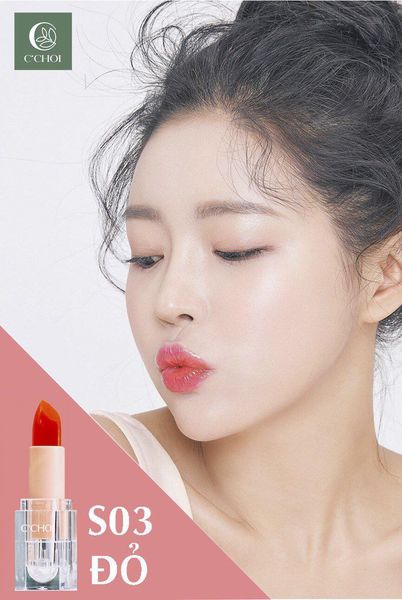 Son dưỡng môi saffron c'choi có màu hoàn toàn thiên nhiên, dùng được cho mẹ bầu, mẹ bỉm, em bé
