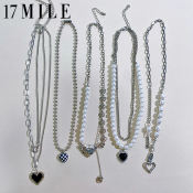 17MILE Heart Pendant Necklace - Trendy Y2K Choker for Women